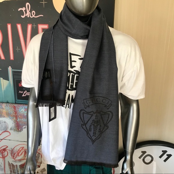 Gucci Other - HUGE GUCCI WOOL LOGO SCARF NEW W TAGS
